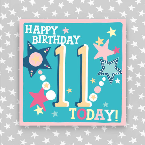 Picture of HAPPY BIRTHDAY 11 TODAY PINK